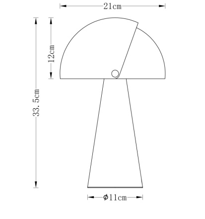 Настольная лампа Milosh Tendence Kizzi 0914TL-1WT