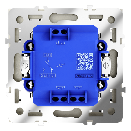 Проходной переключатель одноклавишный Voltum S70 VLS010304 (шелк)