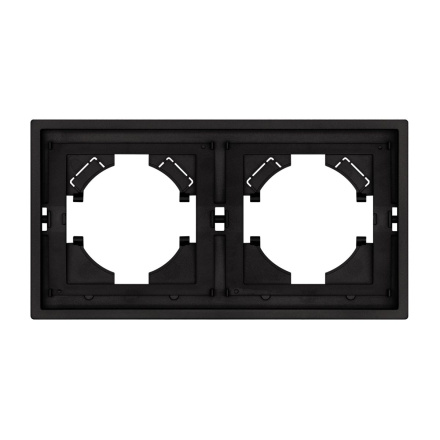 Рамка пластиковая на 2 поста Arlight FRM-TENDO-SFPL-2-BK 054646