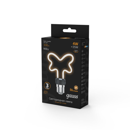 Светодиодная лампа Gauss Filament Artline Butterfly Е27 4W 2700К 1001802104