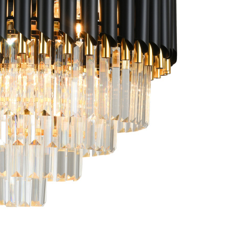Подвесная люстра Natali Kovaltseva DARIAN 76017/10C GOLD BLACK