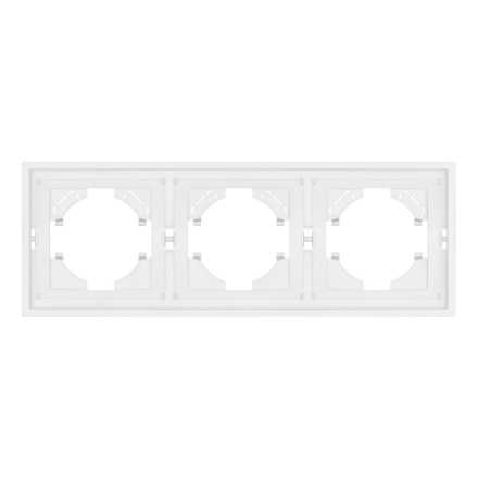 Рамка пластиковая на 3 поста Arlight FRM-TENDO-PL-3-WH 053843