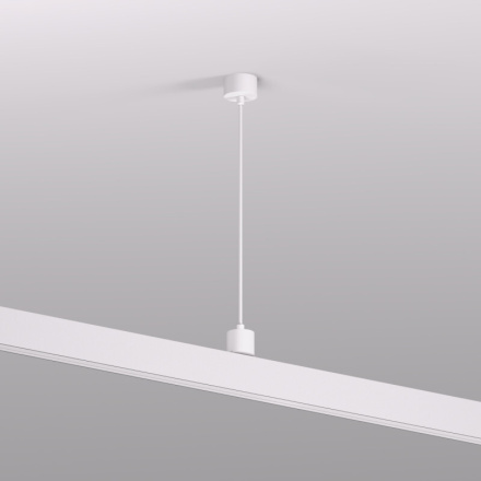 Подвод питания для подвесного монтажа трека Denkirs Smart Base TR2124-WH