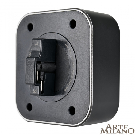 Трековая подсветка Arte Milano Am-track-sockets 380022TLS/LWS Black