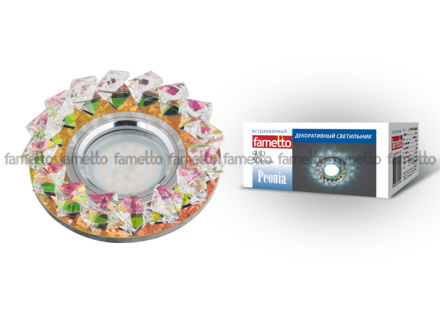 Встраиваемый светильник Fametto Peonia DLS-P117 GU5.3 CHROME/COLOR