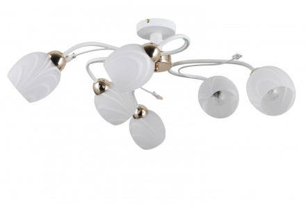 Люстра на штанге Natali Kovaltseva 81403/6C MATT WHITE