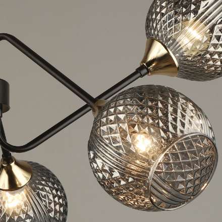 Люстра на штанге Reluce 04898-0.3-06 COFFEE+FGD