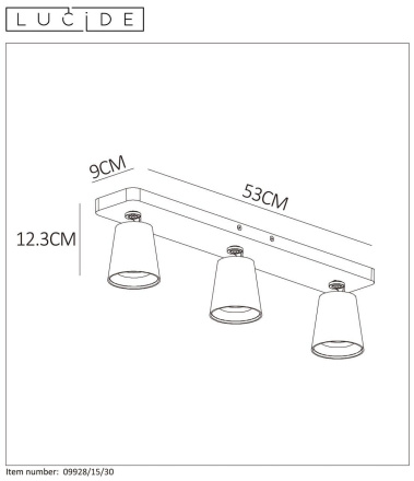 Спот Lucide TURNON 09928/15/30