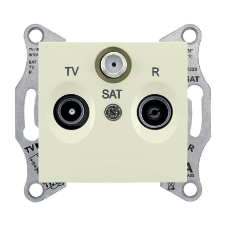 Розетка TV/R/SAT проходная Schneider Electric Sedna 4dB SDN3501447