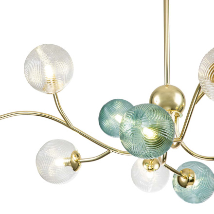 Люстра на штанге Indigo Selva 11032/12R Gold V000298