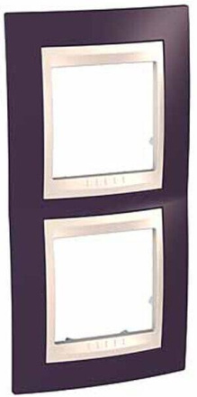 Рамка 2-постовая вертикальная Schneider Electric Unica Хамелеон MGU6.004V.572