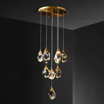 Подвесной светильник Delight Collection Crystal rock MD-020B-11 gold