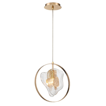Подвесной светильник DeLight Collection Cowley P60669-1 gold/clear