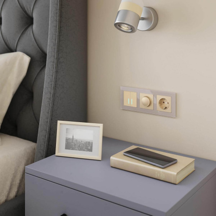 Сенсорный выключатель двухклавишный с подсветкой Werkel 4690389179587 W4520011