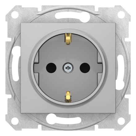 Розетка Schneider Electric Sedna с з/к со шторками 16A 250V SDN3001760