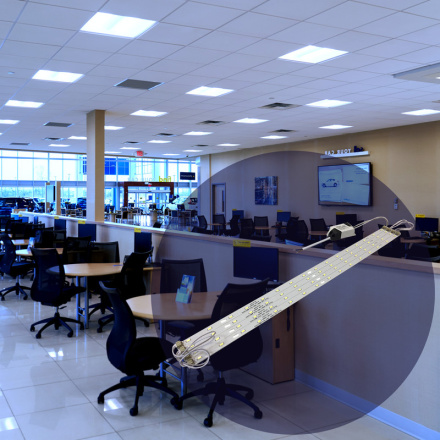 Комплект светодиодных линеек Apeyron Армстронг 5730 36Вт 6000К 12-141