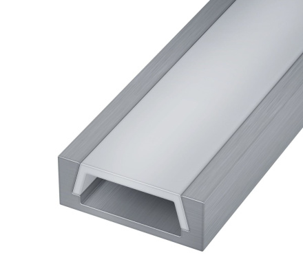 Накладной профиль с рассеивателем (Рассеиватель 2м Заглушки 2шт) ST Luce ST017.129.01.1