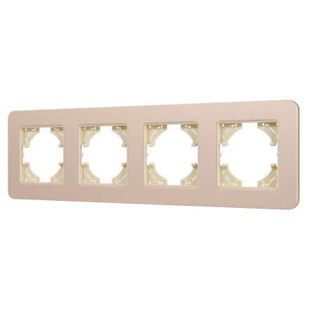 Рамка на 4 поста алюминиевая Arlight FRM-AKIRY-SFAL-4-GD 049745