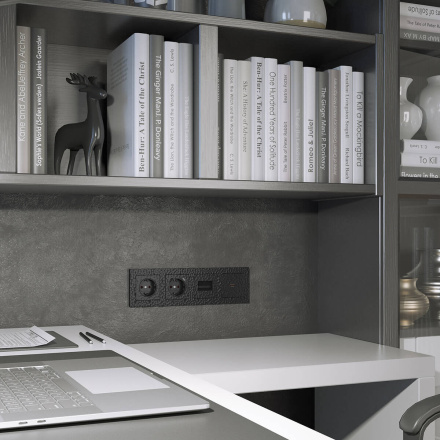 Розетка Werkel Hammer черный 4690389162596