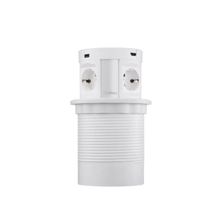 Блок розеток 107J (4 секции, 2 USB и 2 HDMI) Mebax 00-00001170