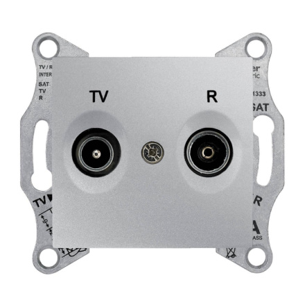 Розетка TV/R проходная Schneider Electric Sedna 8dB SDN3301360