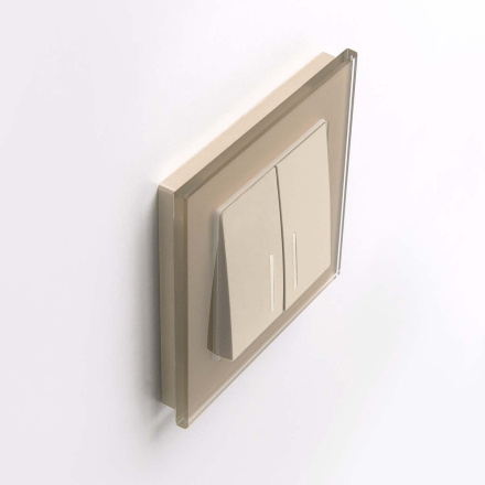 Выключатель двухклавишный Werkel шампань W1122111 4690389157165 a050861