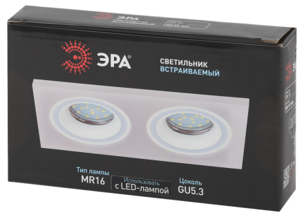 Встраиваемый светильник Эра DK92 WH Б0054362