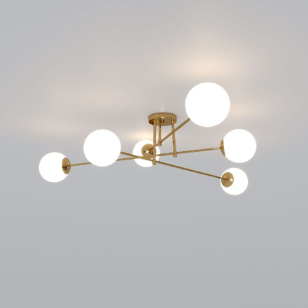 Потолочная люстра Eurosvet Netz 30181/6 латунь a062217