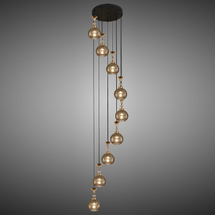 Каскадная люстра Reluce 02001-0.9-09 SMOKE