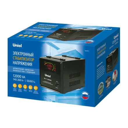 Стабилизатор напряжения Uniel RS-1 12000X UL-00012861