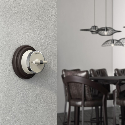 Выключатель на 4 положения двухклавишный Werkel Vintage 4690389183201 W5822055