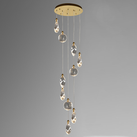 Каскадная люстра Delight Collection Colvin MT9176-10H titanium gold