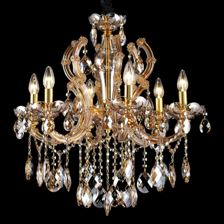 Подвесная люстра Natali Kovaltseva Napoli 10654/6C GOLD, BRANDY