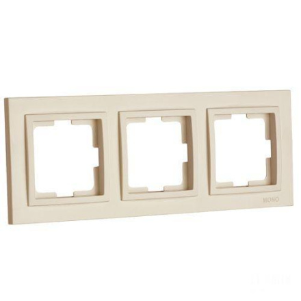 Рамка на 3 поста Mono Electric Despina крем 102-170000-162