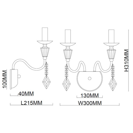 Бра Stilfort Grace 1053/05/02W