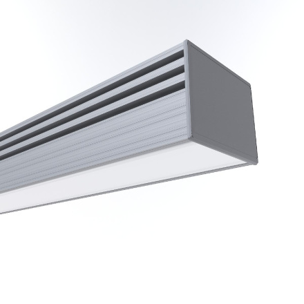 Профиль П-образный накладной Apeyron ширина ленты до 10мм (рассеиватель, заглушки - 2шт) 08-10