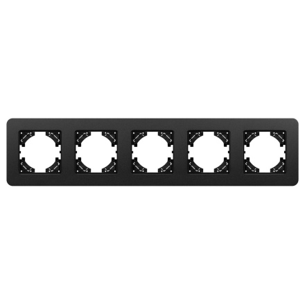 Рамка на 5 постов алюминиевая Arlight FRM-AKIRY-SFAL-5-BK 049747