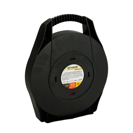 Удлинитель-рулетка на 4 розетки с/з с ручкой Stekker Standart STD06-40-50 10м 50179