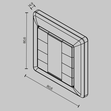 Кнопочная настенная панель управления Maytoni Dali 721042