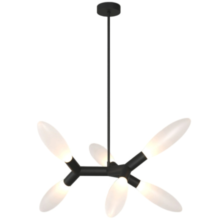 Люстра на штанге Eurosvet Covalent 30180/6 черный a069153