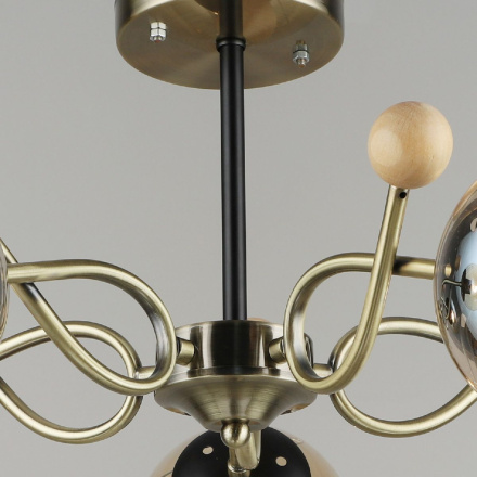 Люстра на штанге Reluce 02021-0.3-05 AB+BK