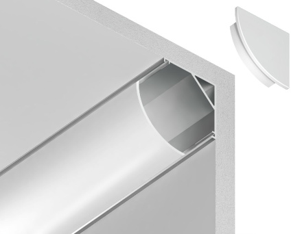 Алюминиевый угловой профиль Ambrella Light Alum Profile GP2100AL