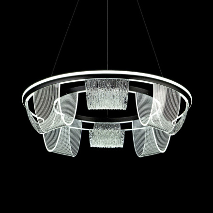 Подвесная люстра LED4U L7706-630 BK