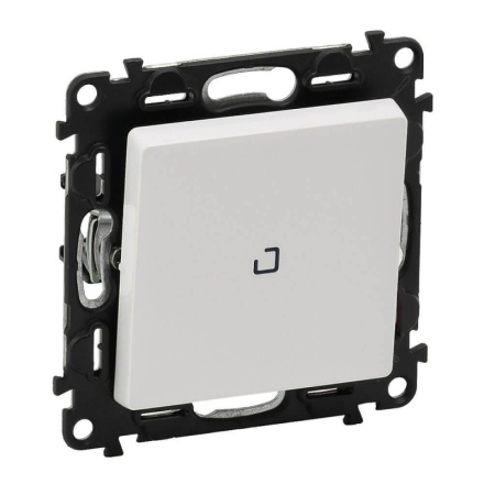 Переключатель одноклавишный Legrand Valena Life 10А 250В с подсветкой белый 752426