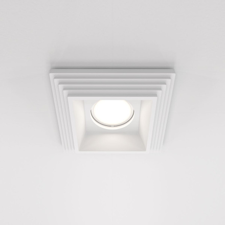 Встраиваемый светильник Maytoni Gyps Modern DL005-1-01-W-1