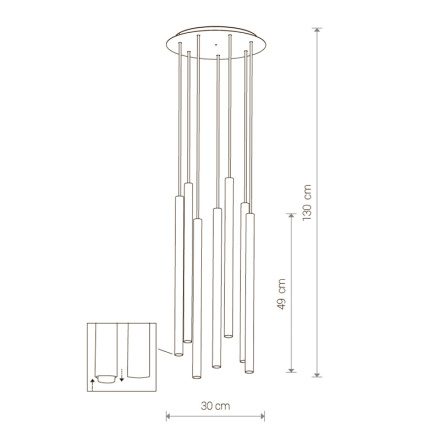 Подвесная люстра Nowodvorski Laser 8921