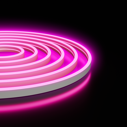 Светодиодный неон Apeyron 24В, 10Вт/м, розовый smd 2835 120д/м, PCB 8мм, 6х12мм, 5м, IP65 17-305