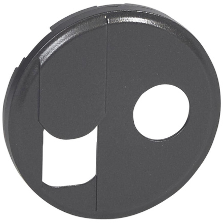 Лицевая панель Legrand Celiane розетки RJ45+ТV тип F графит 067939