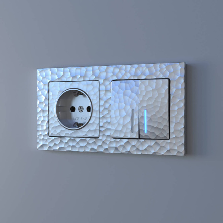 Розетка Werkel Hammer серебряный 4690389162800