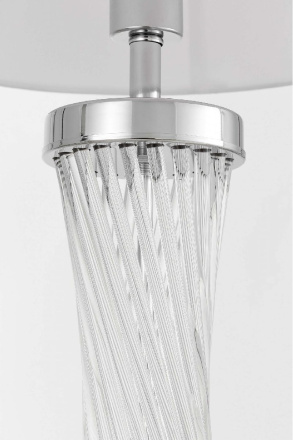 Настольная лампа Lumina Deco Villanova LDT 302 CHR+WT